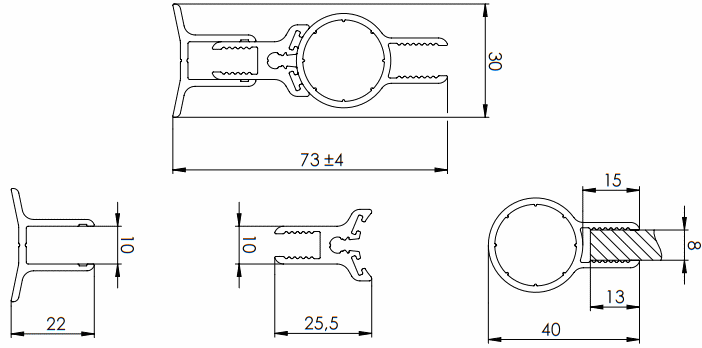 Wall Mounted Pivot Hinge For Bath or Shower Screen