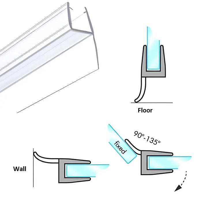 Translucent Glass to Wall Seals