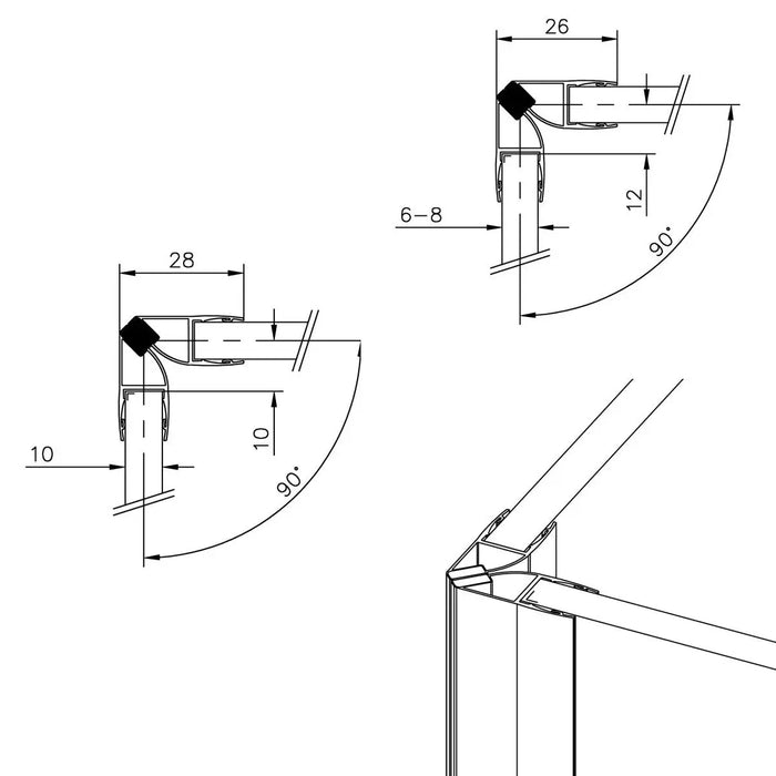 Translucent Glass to Glass Magnetic Seals